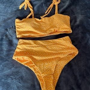 two piece bathing suit